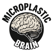 Microplastic Brain logo: a brain inside a black circle